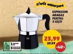 Penny Espressor aragaz pentru 3 cești Ofertă