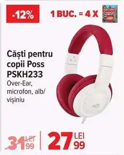 Carrefour Căști pentru copii Poss PSKH233 Ofertă