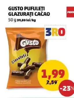 Penny Gusto Pufuleți Glazurați Cacao Ofertă