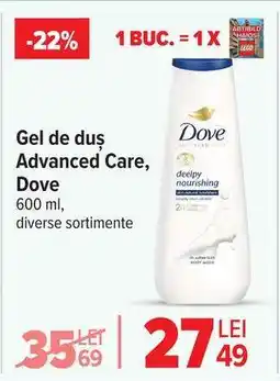 Carrefour Gel de duș Advanced Care, Dove Ofertă