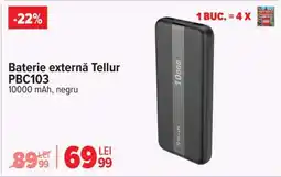 Carrefour Baterie externă Tellur PBC103 Ofertă