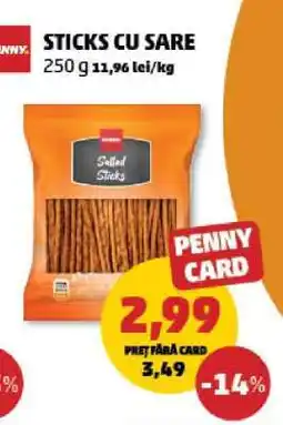 Penny STICKS CU SARE Ofertă