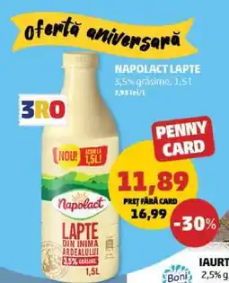 Penny NAPOLACT Lapte Ofertă