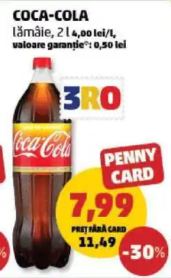 Penny COCA-COLA LĂMÂIE Ofertă