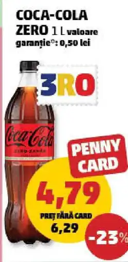 Penny Coca-Cola zero Ofertă
