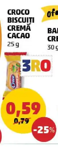 Penny CROCO BISCUITI CREMĂ CACAO Ofertă