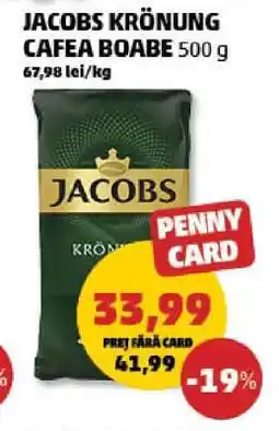 Penny JACOBS KRÖNUNG Cafea boabe 500 g Ofertă