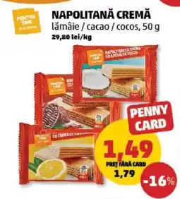 Penny NAPOLITANĂ CREMĂ Ofertă