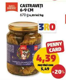Penny CASTRAVEȚI 6-9 CM Ofertă
