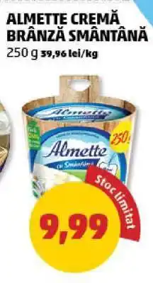 Penny Almette Cremă Brânză Smântână Ofertă
