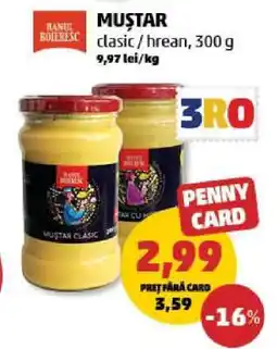 Penny Muștar clasic / hrean, 300 g Ofertă