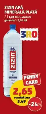 Penny ZIZIN Apă minerală plată Ofertă