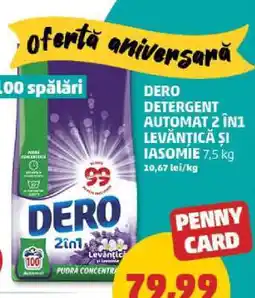 Penny DERO Detergent Automat 2 în 1 Levănțică și Iasomie Ofertă