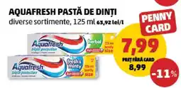 Penny AQUAFRESH Pastă de dinți Ofertă