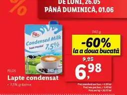 Lidl PILOS Lapte condensat Ofertă