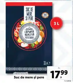 Lidl Suc de mere și pere Ofertă