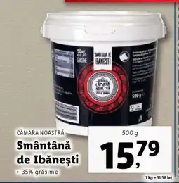 Lidl Smântână de Ibănești Ofertă