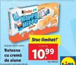 Lidl Kinder Happy Hippo Ofertă