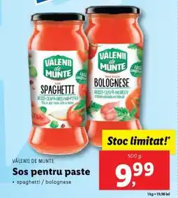 Lidl Vălenii de Munte Sos pentru paste Ofertă