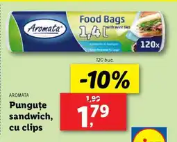 Lidl Aromata Punguțe sandwich, cu clips Ofertă