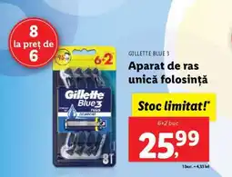 Lidl GILLETTE Blue 3 Ofertă