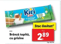 Lidl KIRI Brânză topită cu grisine Ofertă