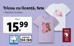 Lidl Tricou cu licență, fete Ofertă