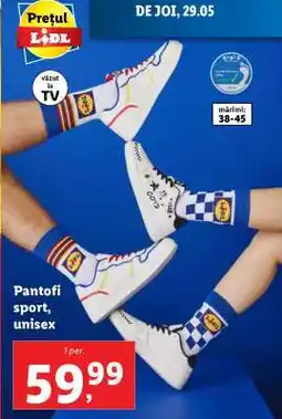 Lidl Pantofi sport, unisex Ofertă
