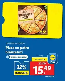 Lidl TRATTORIA ALFREDO Pizza cu patru brânzeturi Ofertă