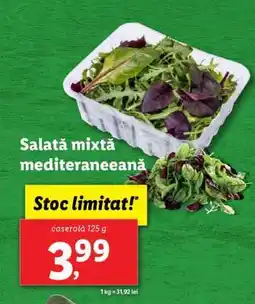 Lidl Salată mixtă mediteraneeană Ofertă