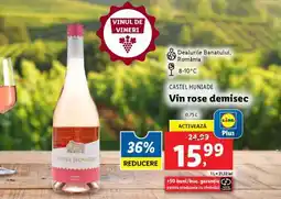Lidl Castel Huniade Vin rose demisec Ofertă