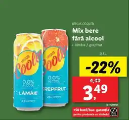 Lidl Ursus Cooler Mix bere fără alcool Ofertă