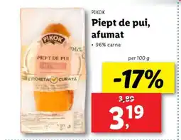 Lidl Pikok Piept de pui, afumat Ofertă
