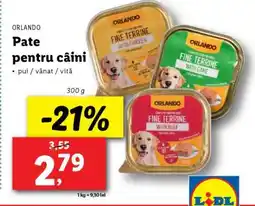 Lidl ORLANDO Pate pentru câini Ofertă