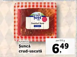 Lidl ALPEN FEST Șuncă crud-uscată Ofertă