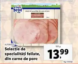 Lidl Selecție de specialități feliate, din carne de porc Ofertă