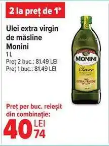 Carrefour Ulei extra virgin de măsline Monini 1L Ofertă