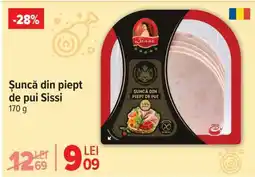 Carrefour Șuncă din piept de pui Sissi Ofertă