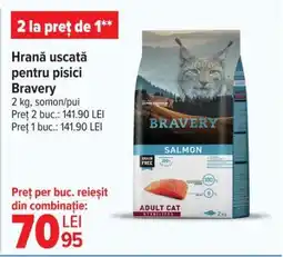 Carrefour Hrană uscată pentru pisici Bravery Ofertă
