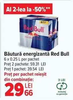 Carrefour Băutură energizantă Red Bull Ofertă