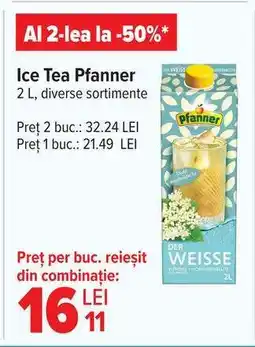 Carrefour Ice tea Pfanner Ofertă