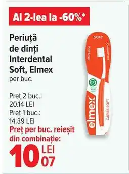 Carrefour Periuță de dinți, Interdental Soft Elmex Ofertă