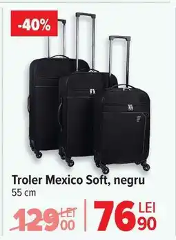 Carrefour Troler Mexico Soft, negru Ofertă