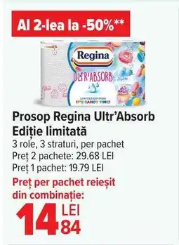 Carrefour Prosop Regina Ultr’Absorb Ediție limitată Ofertă