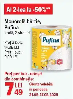 Carrefour Monorolă hârtie, Pufina Ofertă