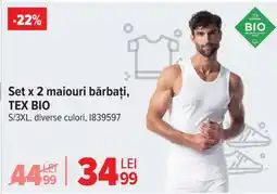 Carrefour Set x 2 maiouri bărbați, TEX BIO Ofertă