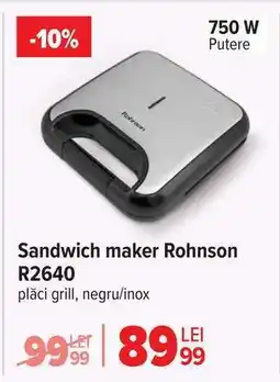 Carrefour Sandwich maker Rohnson R2640 Ofertă
