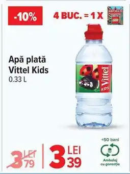 Carrefour Apă plată Vittel Kids 0.33 L Ofertă