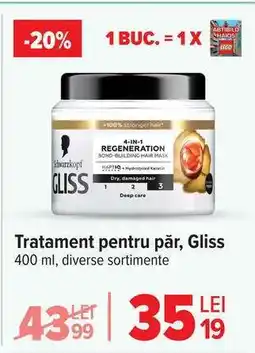 Carrefour Tratament pentru păr, Gliss Ofertă