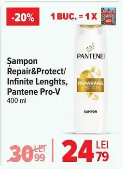 Carrefour Șampon Repair&Protect/Infinite Lengths, Pantene Pro-V 400 ml Ofertă
